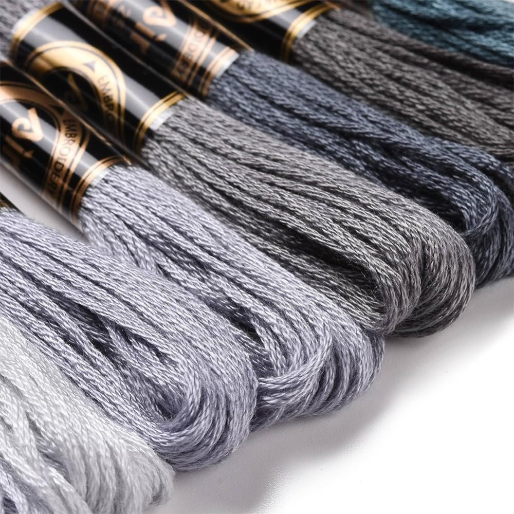 8 Skeins 70 Yards Grey Friends - مراجعة Embroidery Thread Yarn وسعره