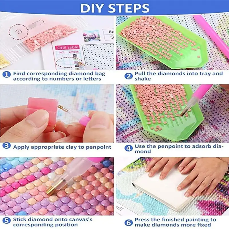 DIY Diamond Painting Colorful  - مراجعة Embroidery Pattern وسعره