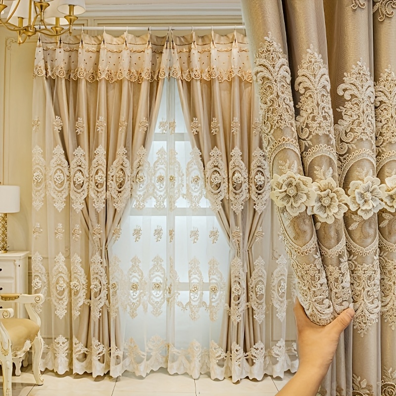 1pc Luxury Double-layer Europe - مراجعة Embroidery Pattern وسعره