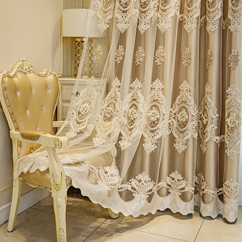 1pc Luxury Double-layer Europe - مراجعة Embroidery Pattern وسعره