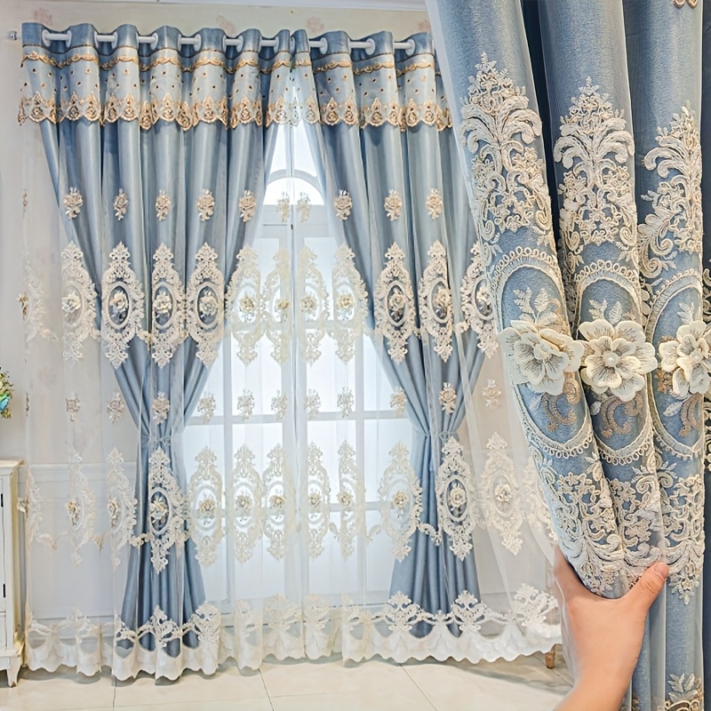 1pc Luxury Double-layer Europe - مراجعة Embroidery Pattern وسعره