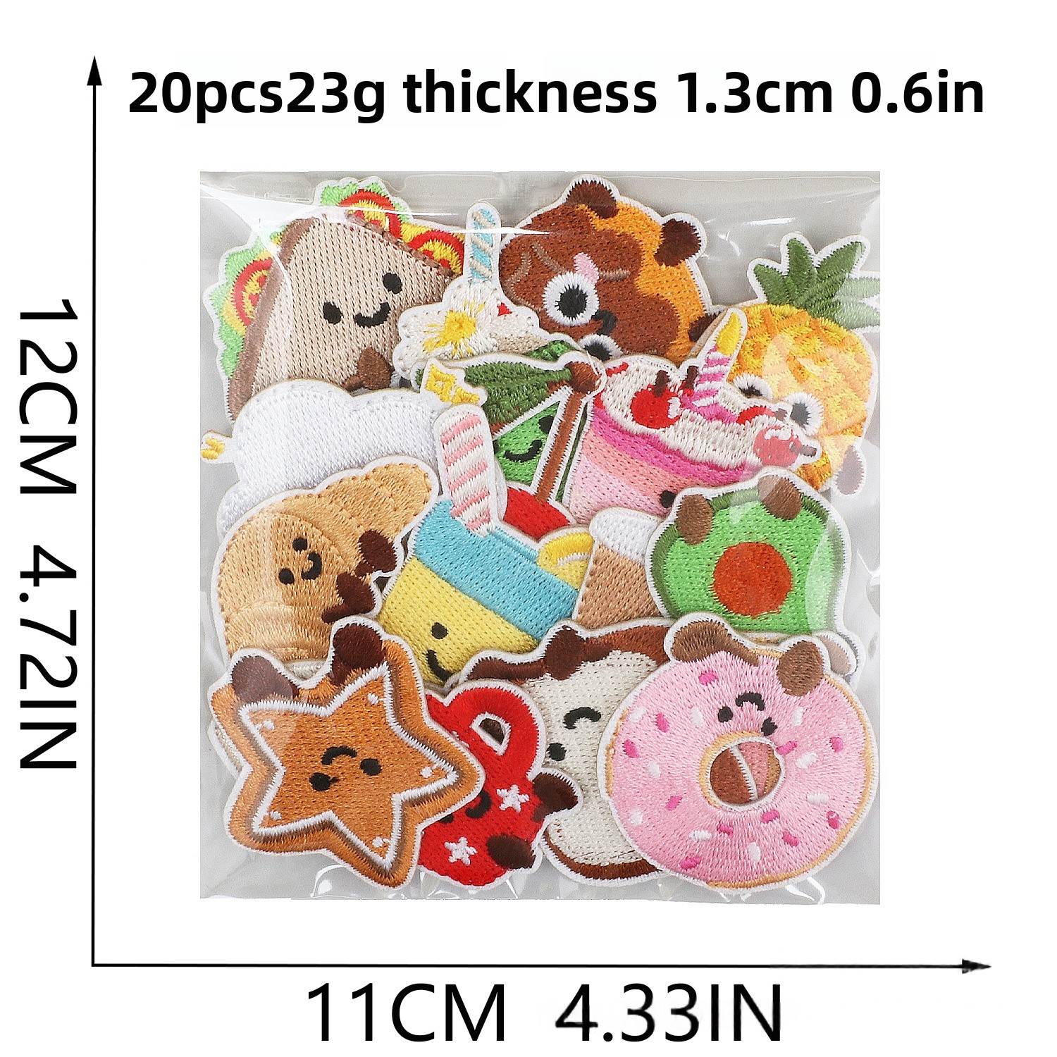 10/20Pcs Cute Dessert Embroide - مراجعة Embroidery Egg وسعره