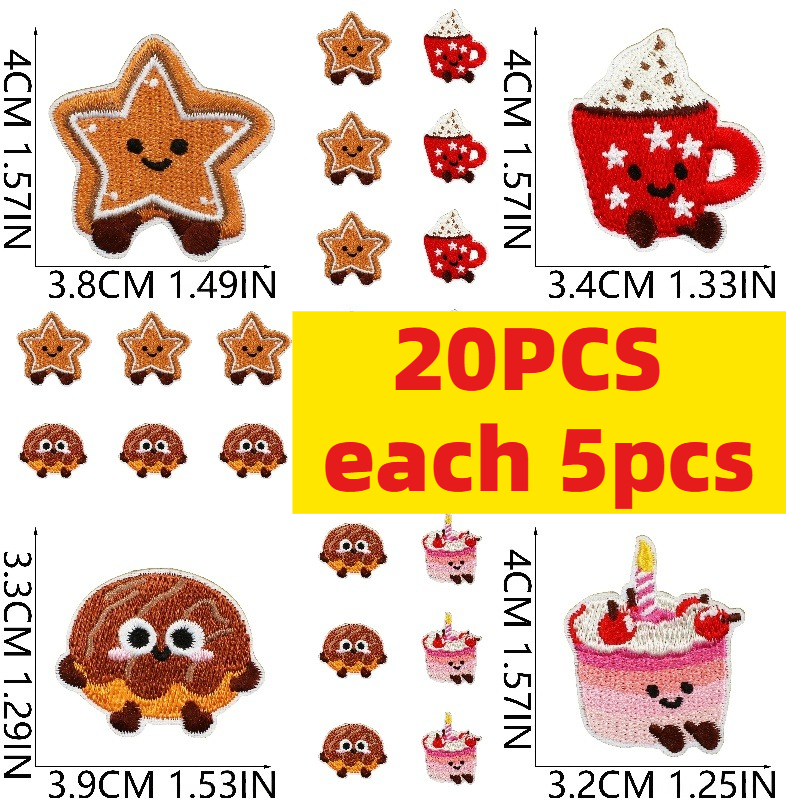 10/20Pcs Cute Dessert Embroide - مراجعة Embroidery Egg وسعره