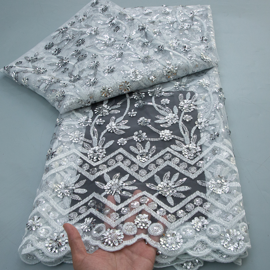 2026 French Sequins Lace Fabri - مراجعة Embroidery Web وسعره