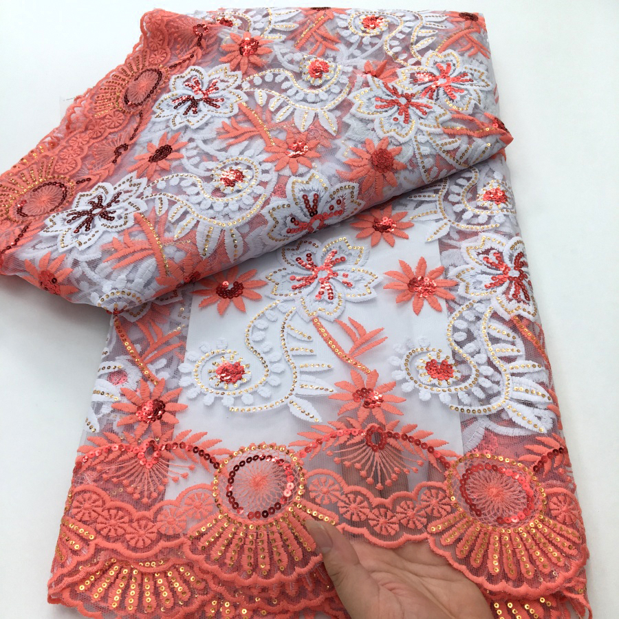 Yellow Milk Silk Mesh Lace Fab - مراجعة Embroidery Yellow وسعره