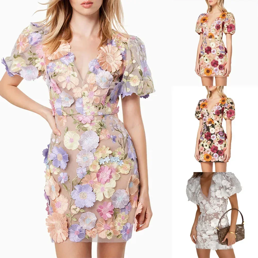 Sexy Embroidered V-neck Flower - مراجعة Embroidery Zara وسعره