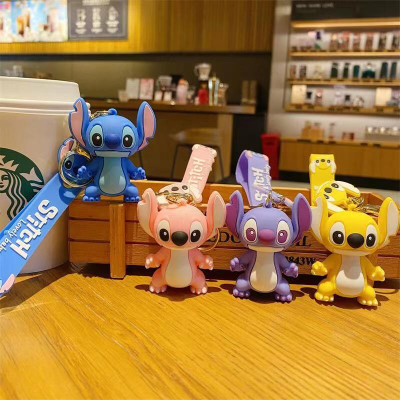 New Anime Stitch Toys Keychain - مراجعة Embroidery Keychain وسعره