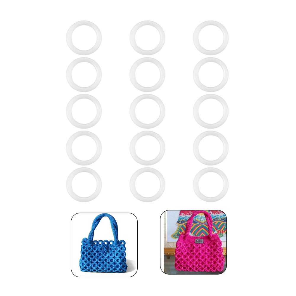 5/15/20/30pcs Crochet Rings DI - مراجعة Embroidery Hoop Plastic وسعره