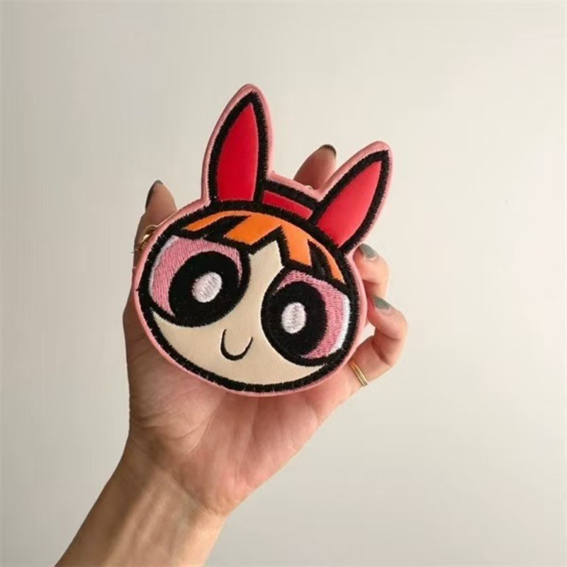 Kawaii Anime The Powerpuff and - مراجعة Embroidery Keychain وسعره