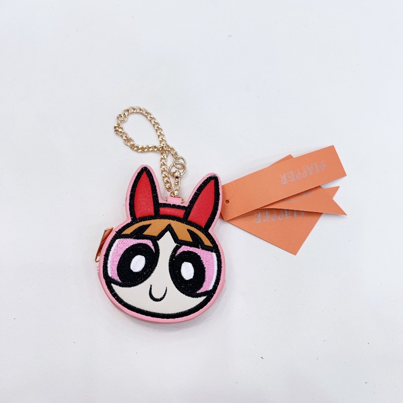 Kawaii Anime The Powerpuff and - مراجعة Embroidery Keychain وسعره