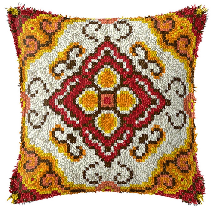 Yellow Stripes Latch Hook Kits - مراجعة Embroidery Yellow وسعره