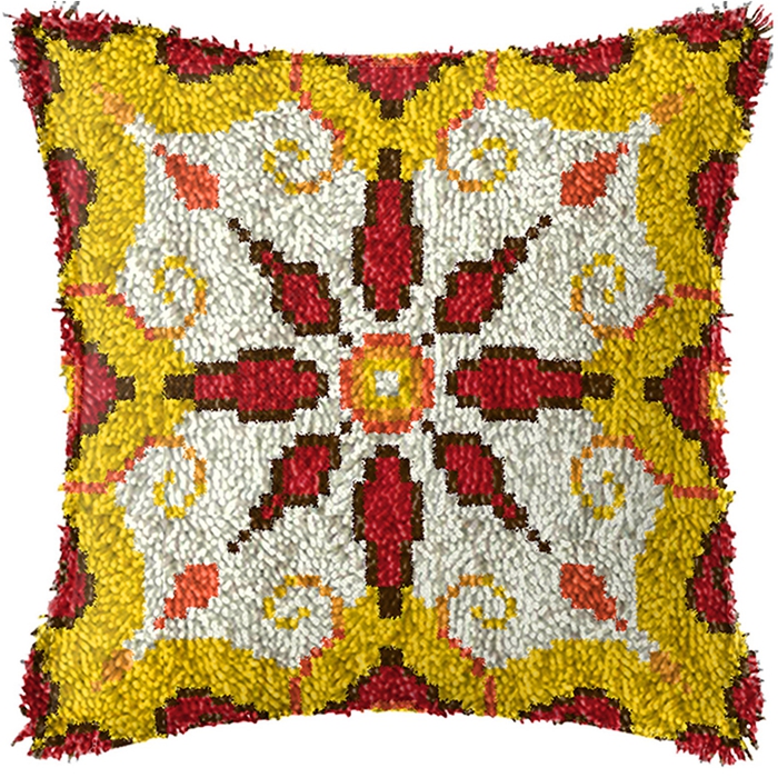 Yellow Stripes Latch Hook Kits - مراجعة Embroidery Yellow وسعره