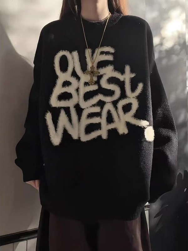 Bla American Retro Faux Fur Kn - مراجعة Embroidery Letter N وسعره
