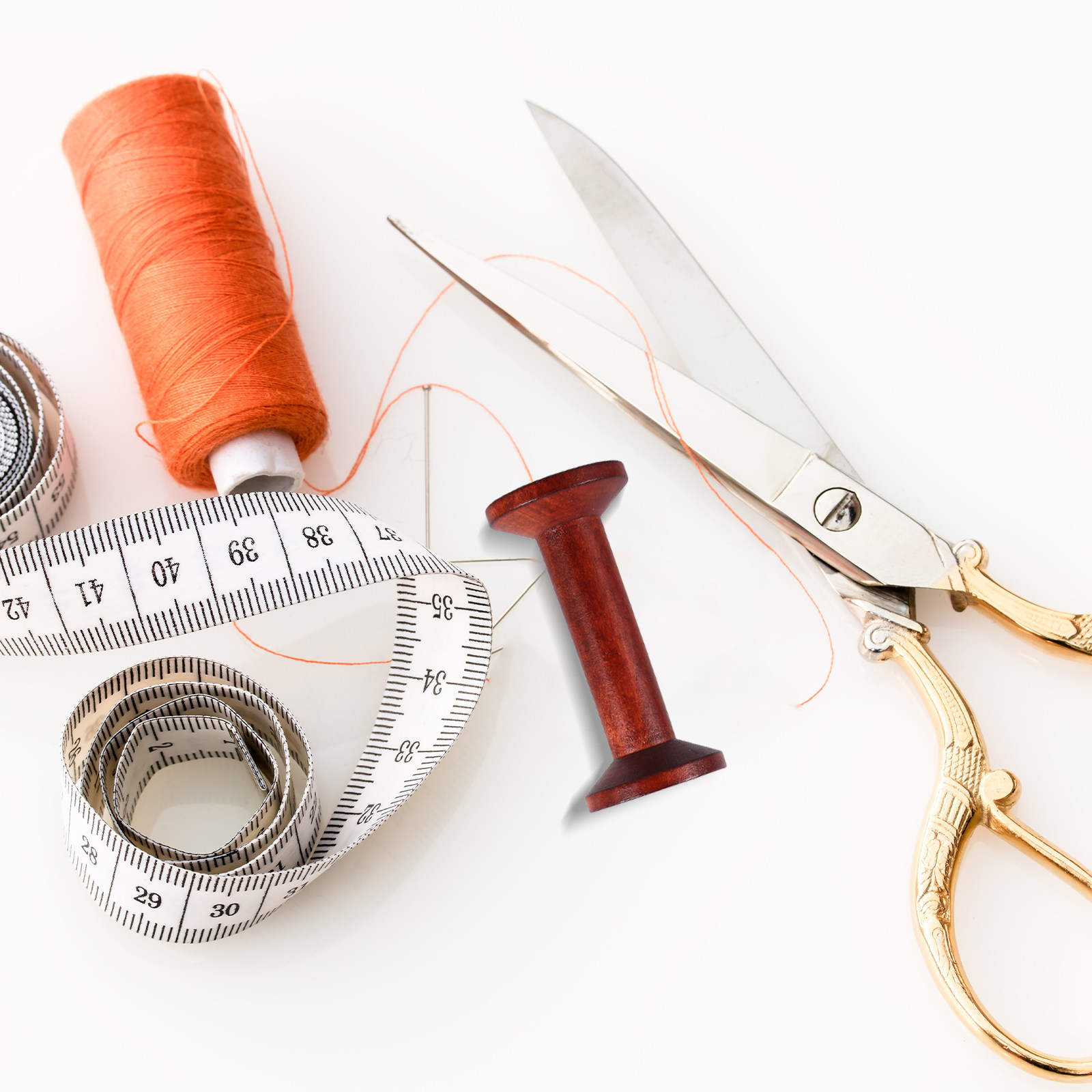 6Pcs Wooden Empty Spools for C - مراجعة Embroidery Thread Yarn وسعره