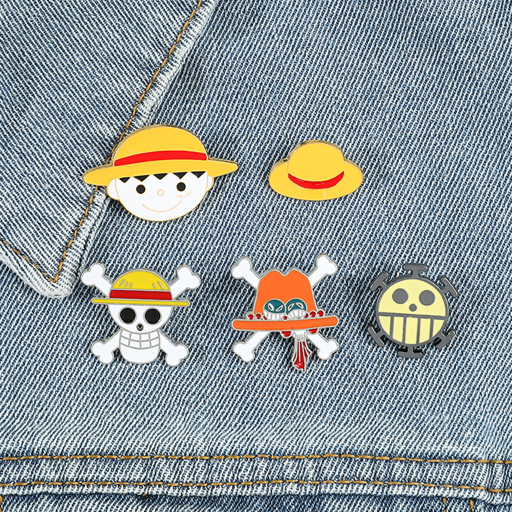 One Piece Brooch Anime Cartoon - مراجعة Embroidery Illustration وسعره