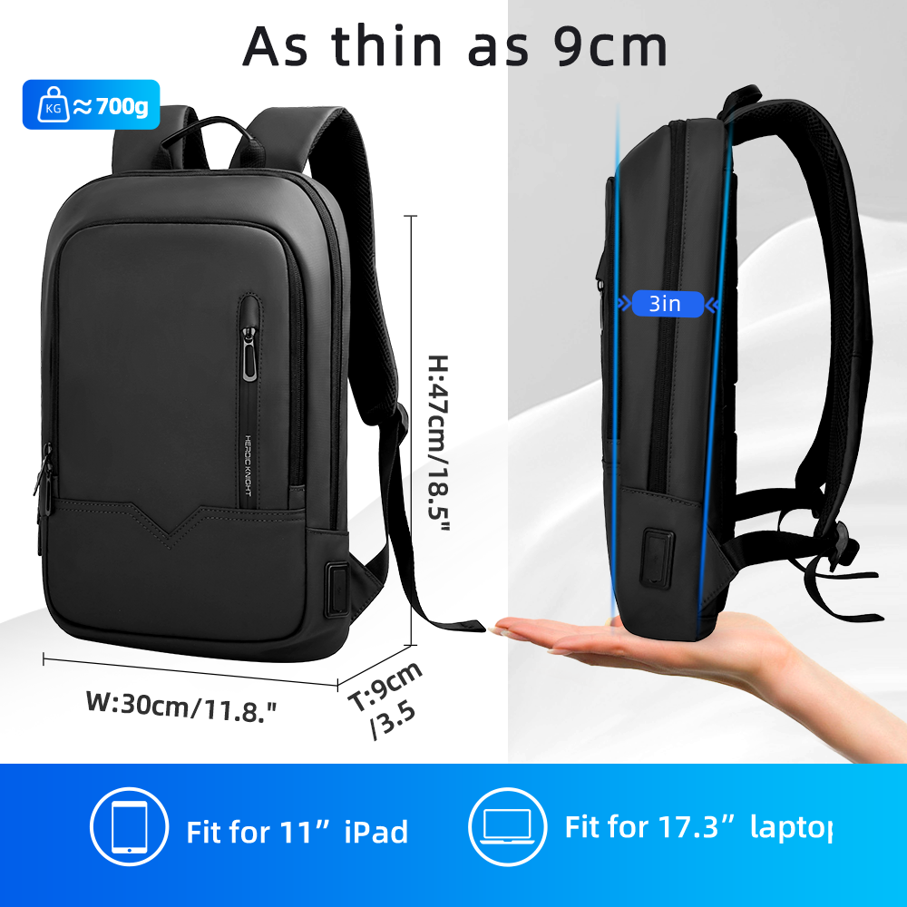 HK Slim Business Backpack for  - مراجعة Embroidery Keychain وسعره
