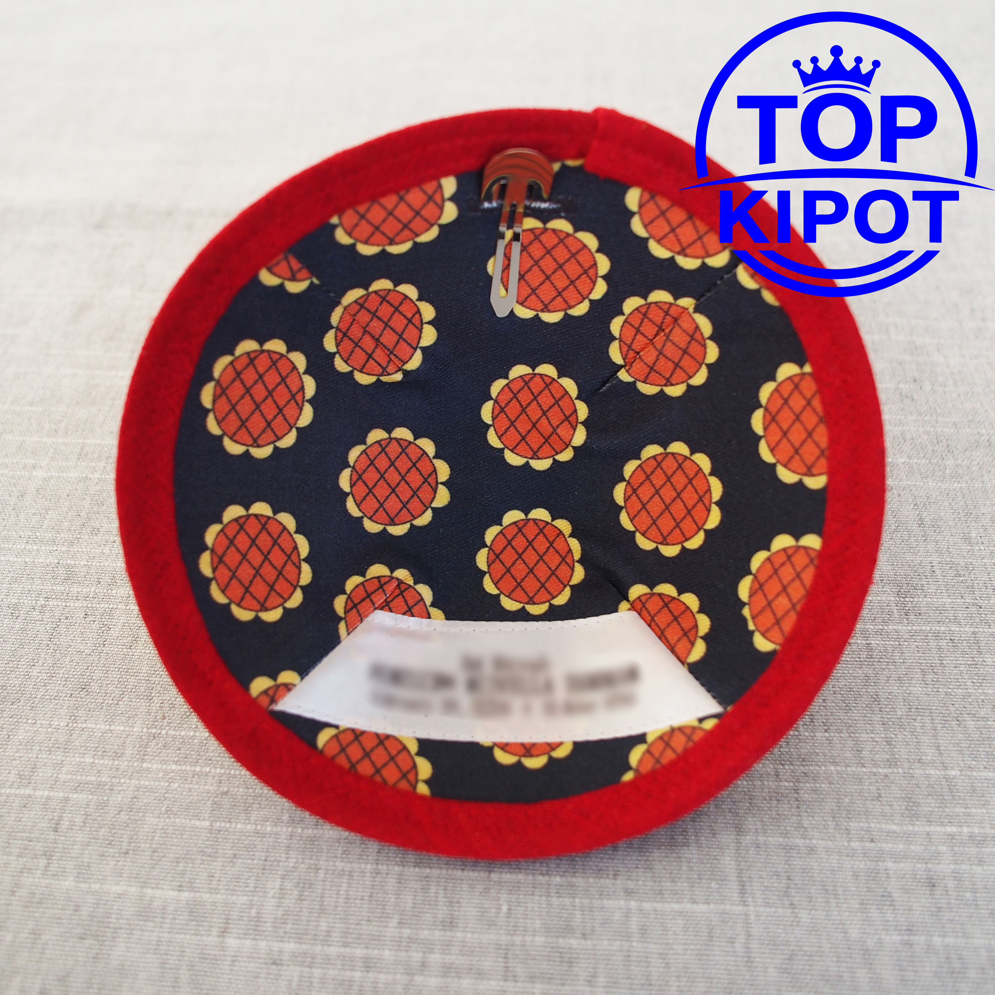 Yellow linen kippah without em - مراجعة Embroidery Yellow وسعره