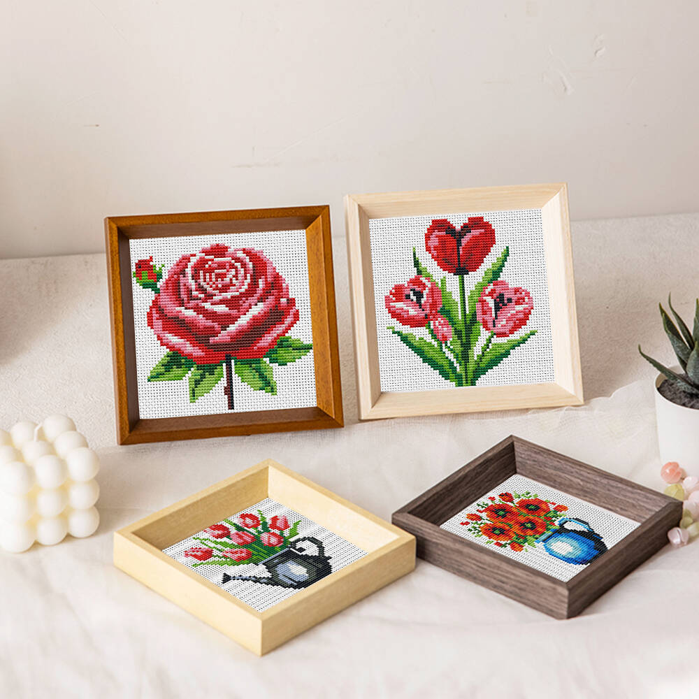 Evershine 8pcs Mini Flower Cro - مراجعة Embroidery Rose Stitch وسعره