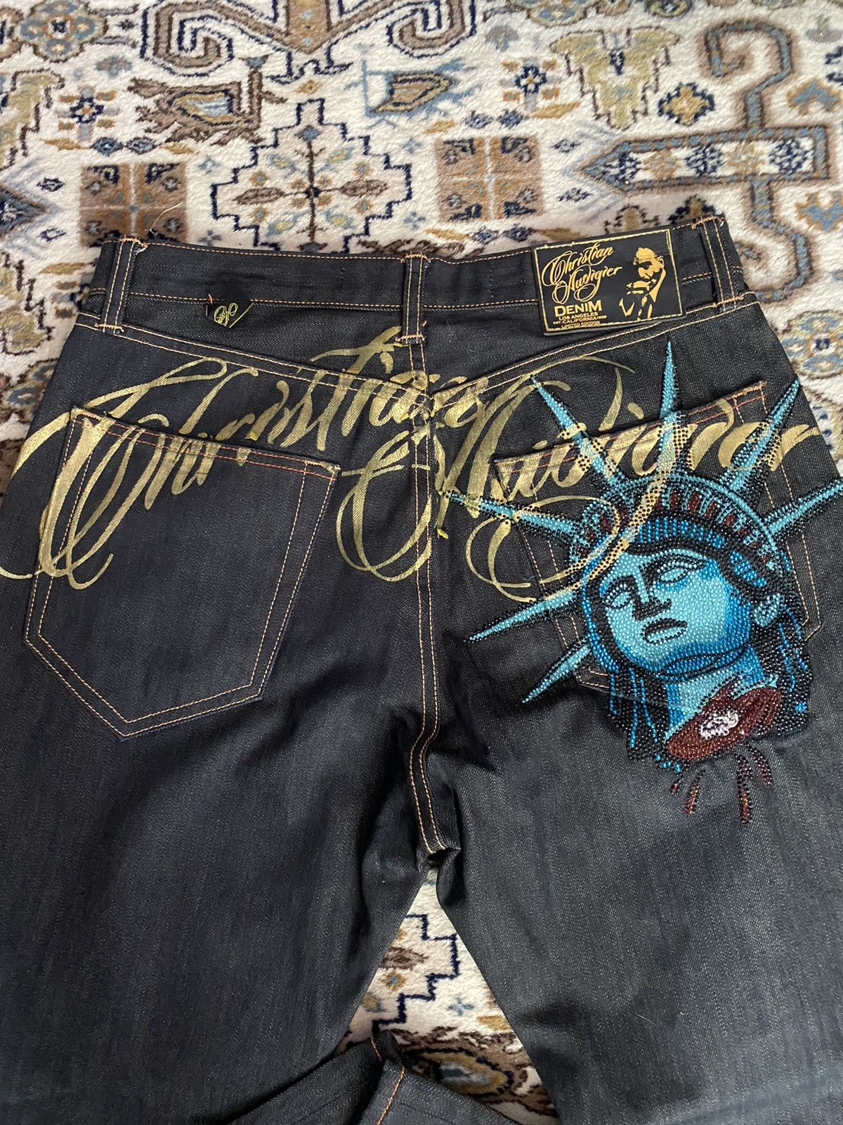 Harajuku Y2k 2000s Women Cloth - مراجعة Embroidery Jeans Sakura وسعره