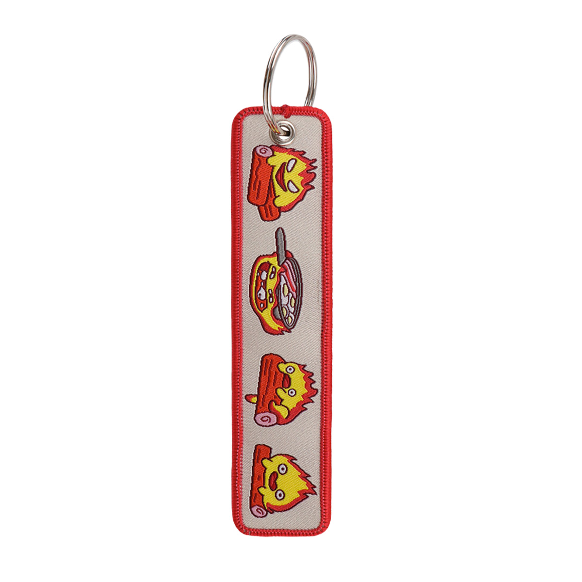 Anime Fire Embroidery Key Fobs - مراجعة Embroidery Keychain وسعره
