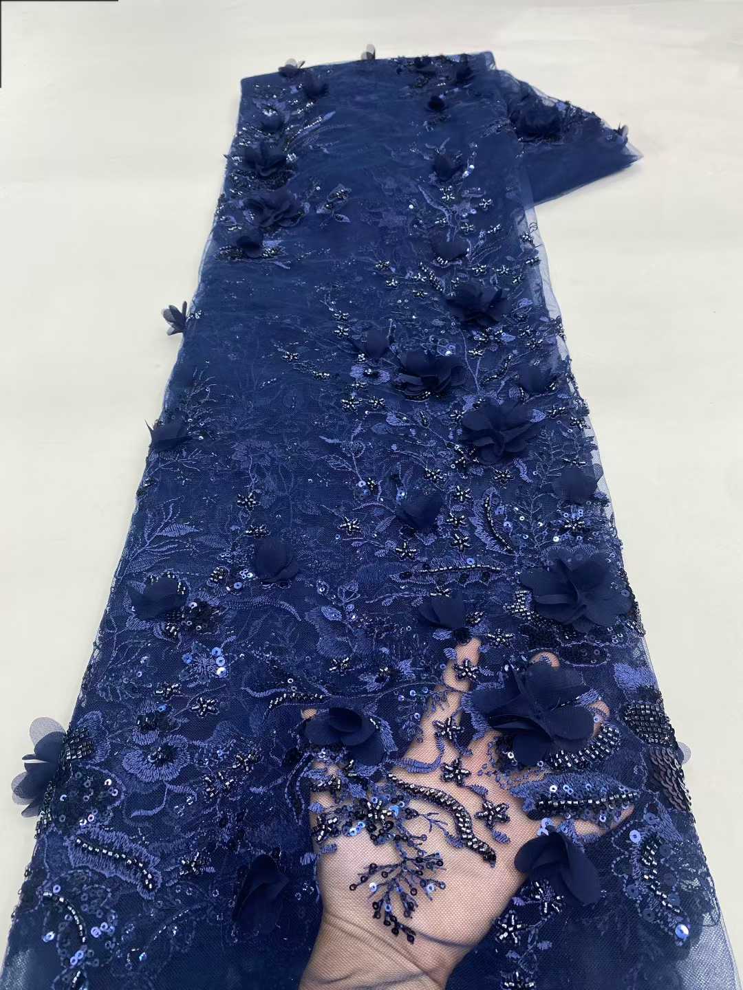 New Design African Tulle Lace  - مراجعة Embroidery Design 3D وسعره