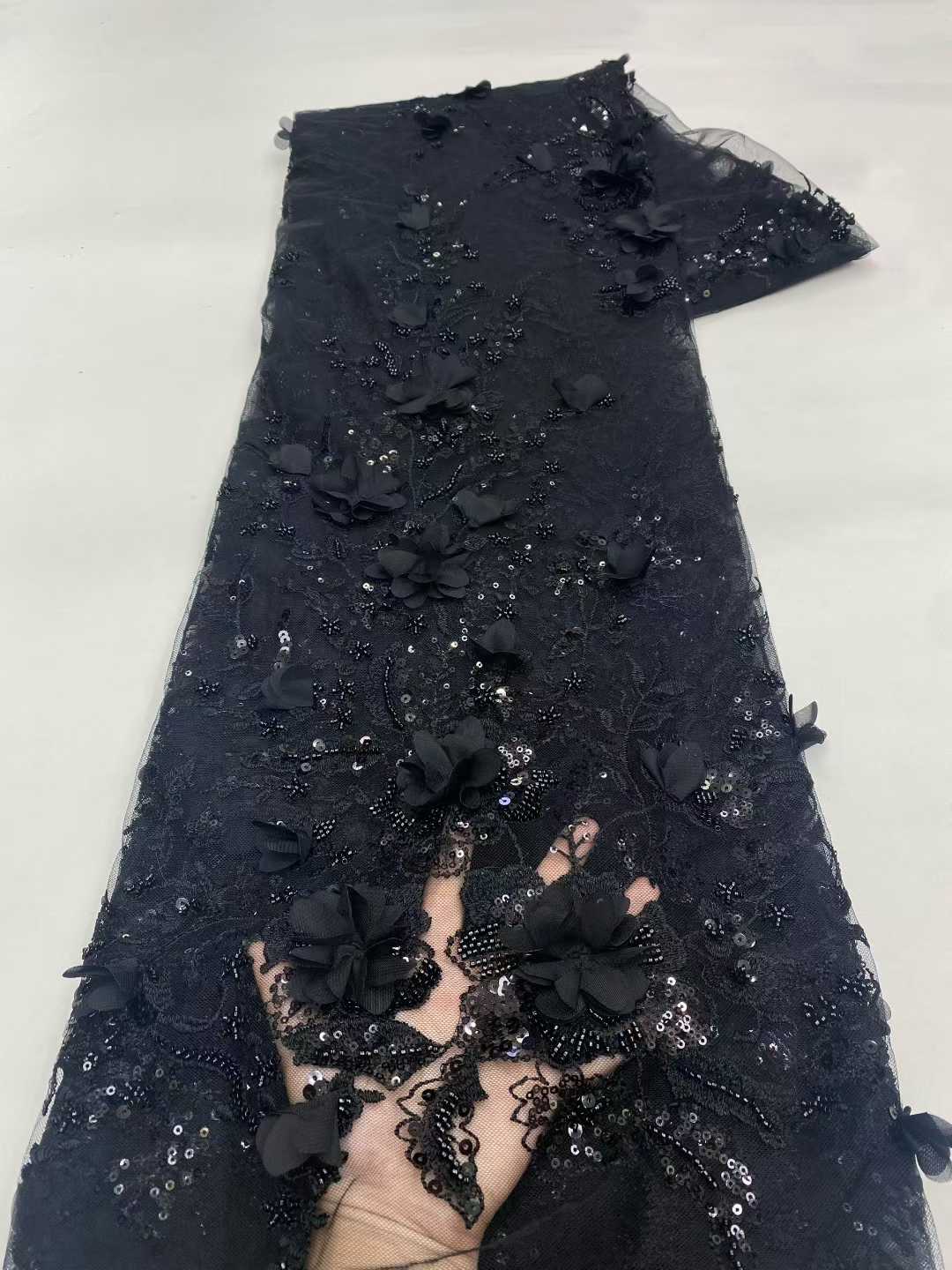 New Design African Tulle Lace  - مراجعة Embroidery Design 3D وسعره