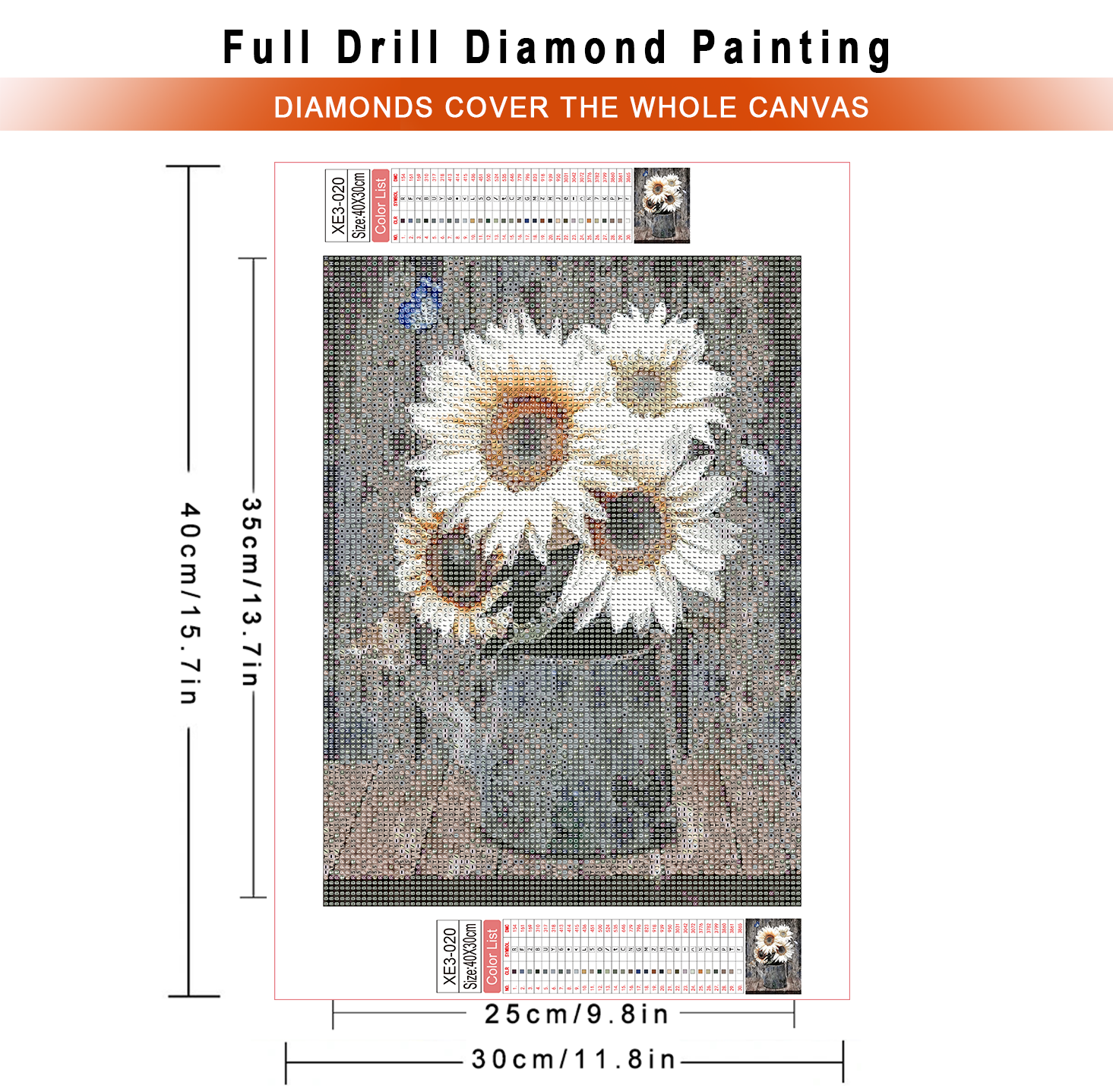 1pc frameless  Diamond Paintin - مراجعة Embroidery Rose Stitch وسعره