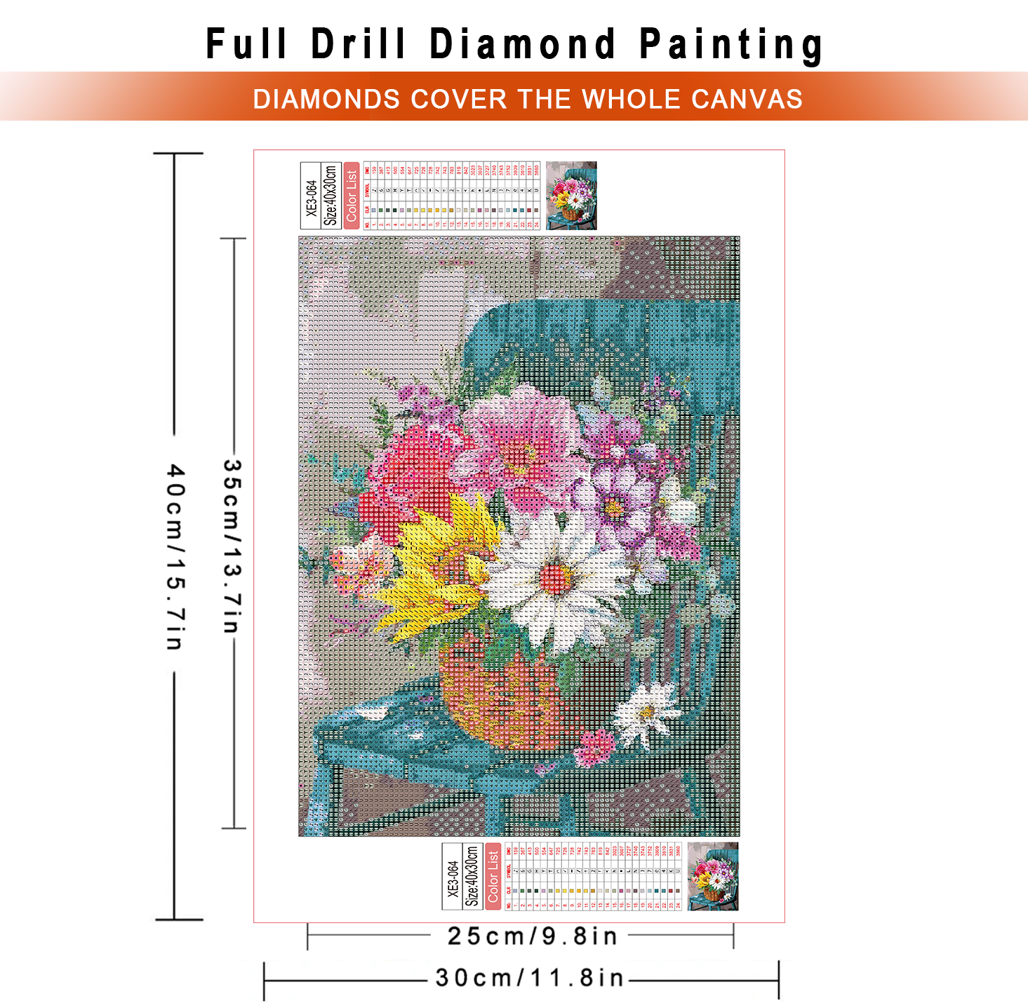 1pc frameless  Diamond Paintin - مراجعة Embroidery Rose Stitch وسعره