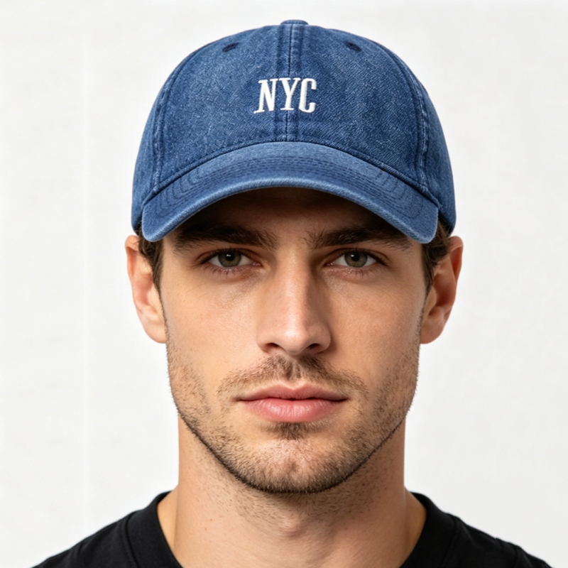 Classic Retro Denim Baseball C - مراجعة Embroidery Nyc وسعره