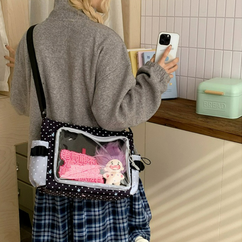 Polka Dot Crossbody Shoulder B - مراجعة Embroidery Keychain وسعره