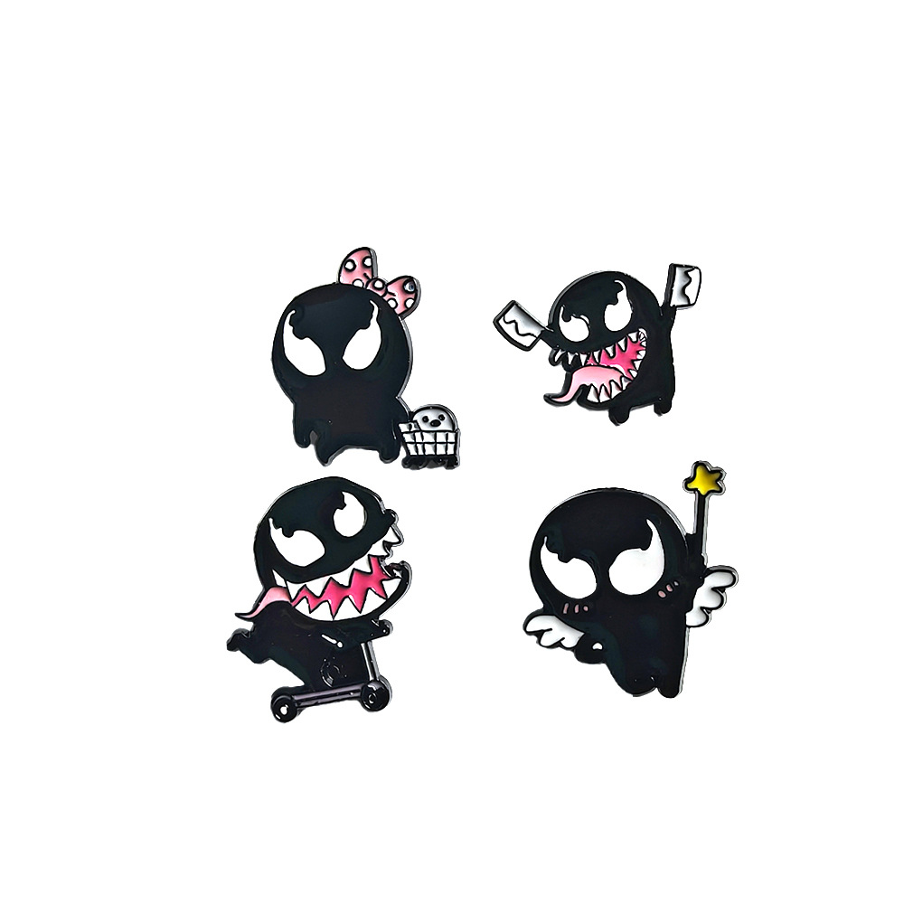 Cute  Funny Venom Brooch Hot-s - مراجعة Embroidery Illustration وسعره