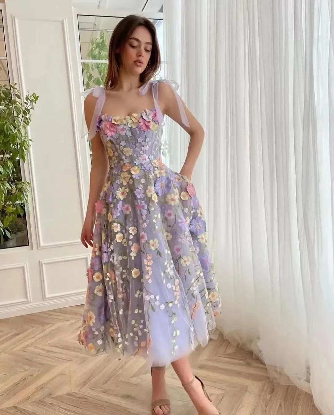 Women's Dress Fashionable 3D F - مراجعة Embroidery Zara وسعره
