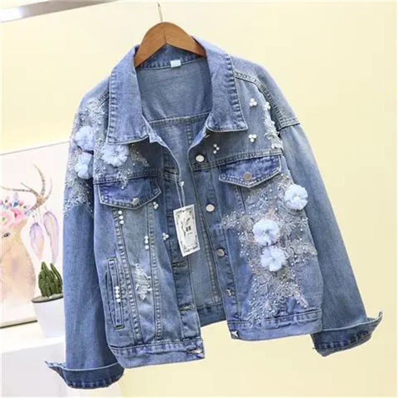 2022 New Embroidery Denim Shor - مراجعة Embroidery Jeans Sakura وسعره