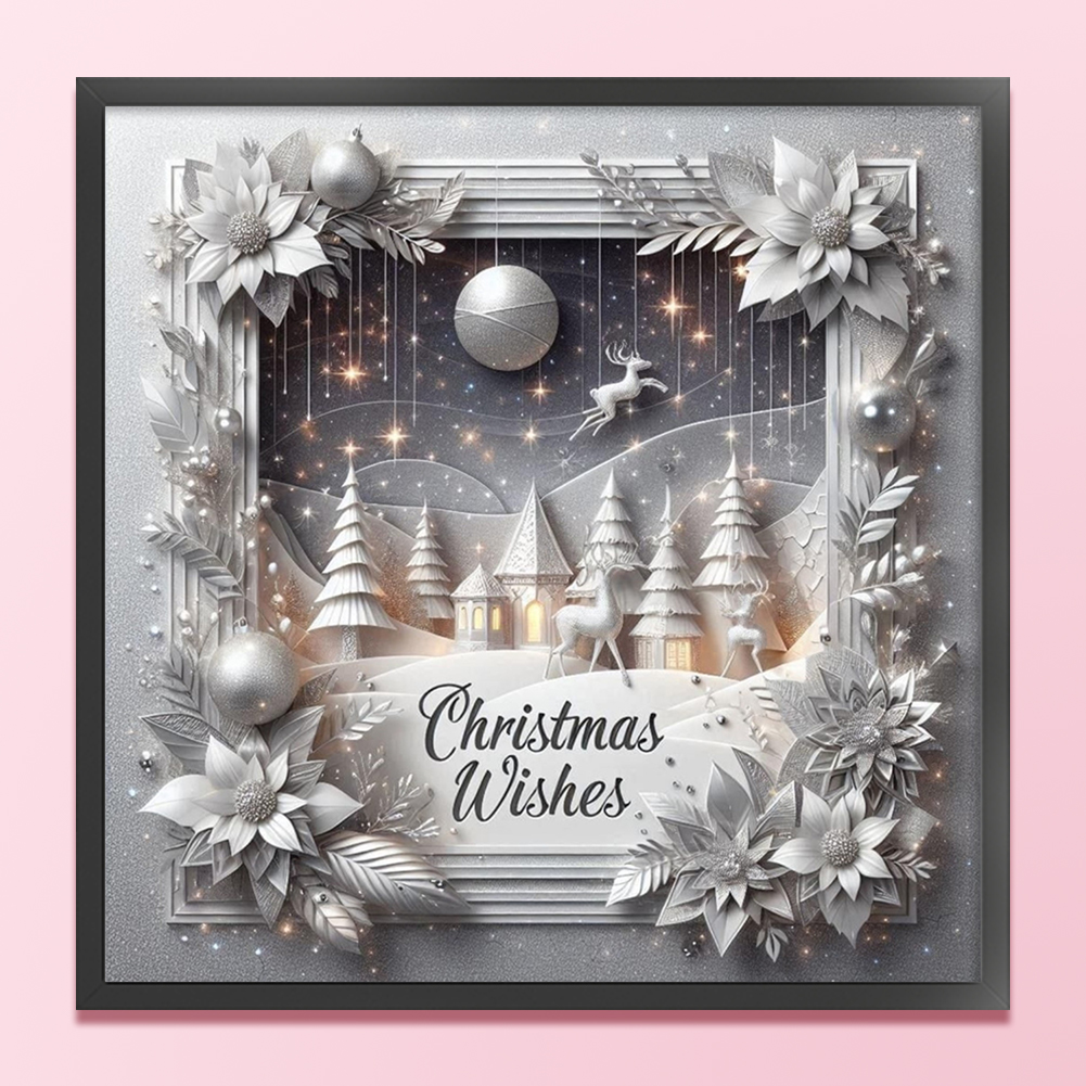 Xmas Printed Cross Stitch Kit  - مراجعة Embroidery Xmas Decorations وسعره