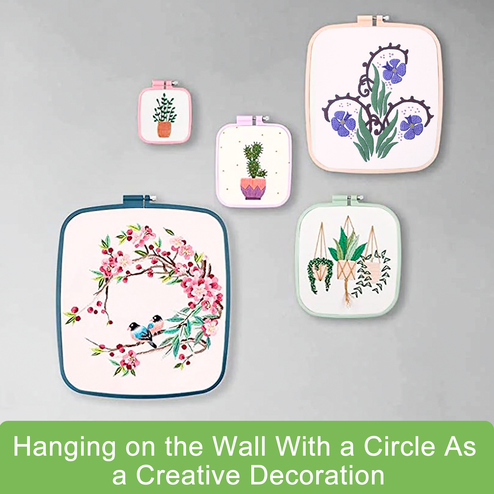 4/5Pcs Square Embroidery Hoops - مراجعة Embroidery Hoop Plastic وسعره