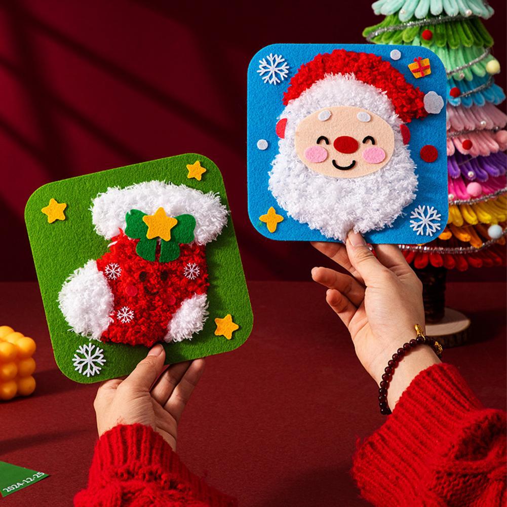 20cm DIY Christmas Embroidery  - مراجعة Embroidery Xmas Stocking وسعره