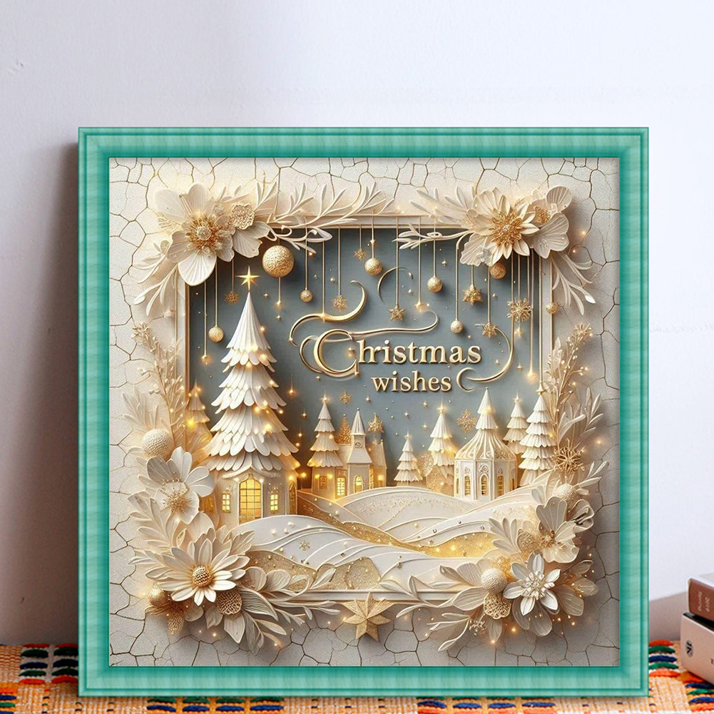 Xmas Printed Cross Stitch Kit  - مراجعة Embroidery Xmas Decorations وسعره