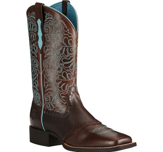 Men's Brown Leather Cowboy Boo - مراجعة Embroidery Pattern وسعره