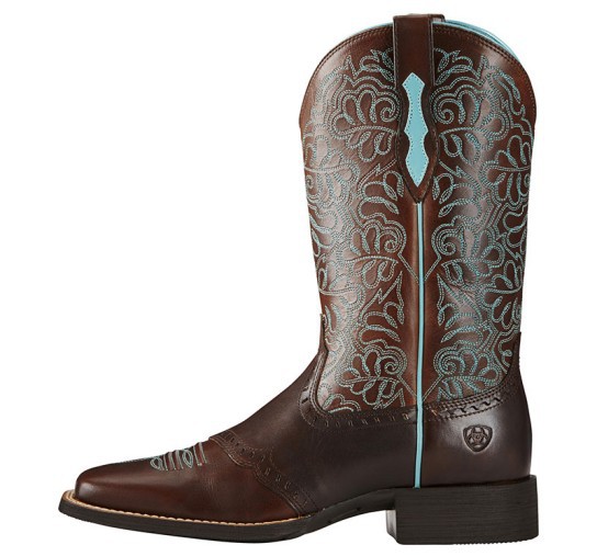 Men's Brown Leather Cowboy Boo - مراجعة Embroidery Pattern وسعره