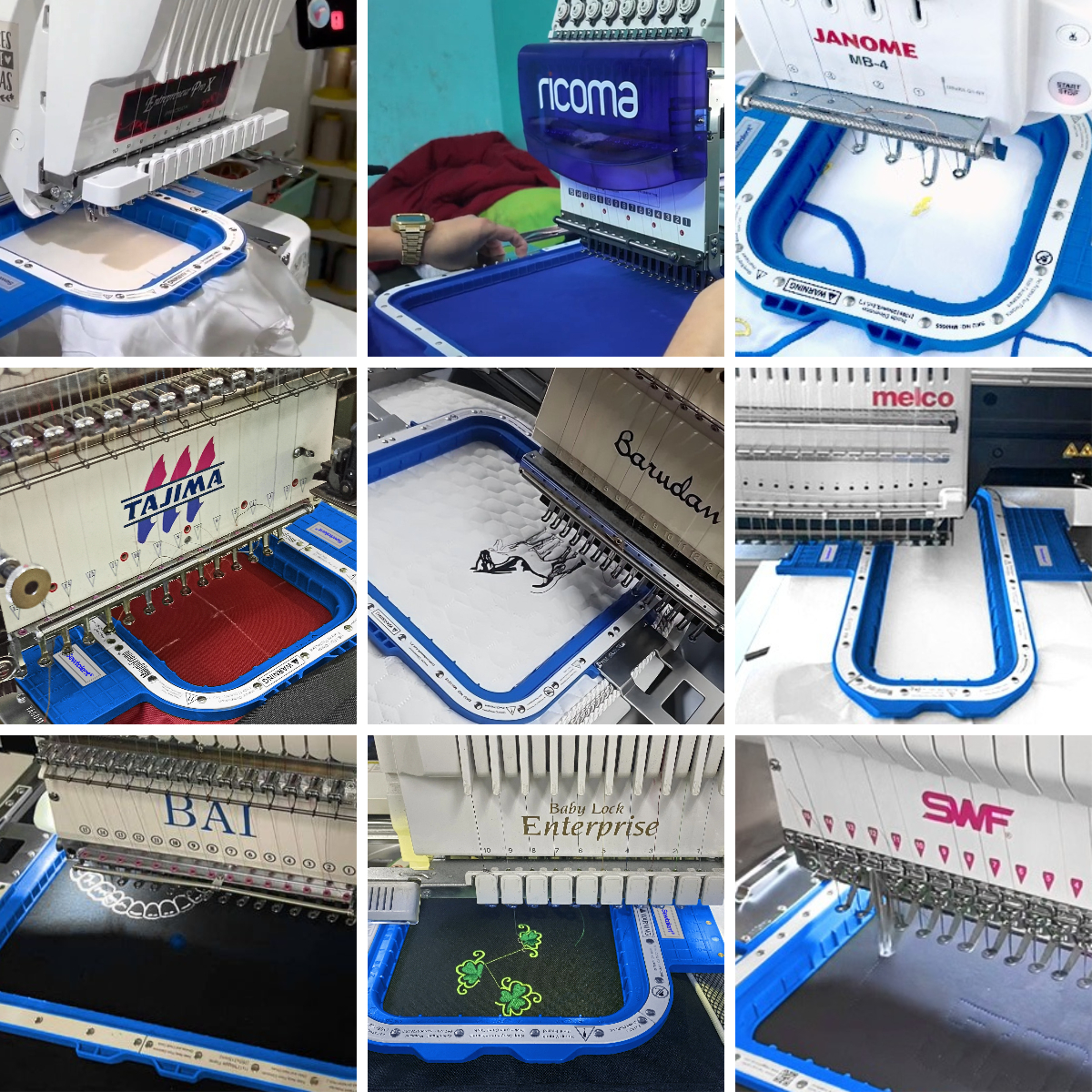 Juki Tajima Sai Magnetic Embro - مراجعة Embroidery Hoop Plastic وسعره