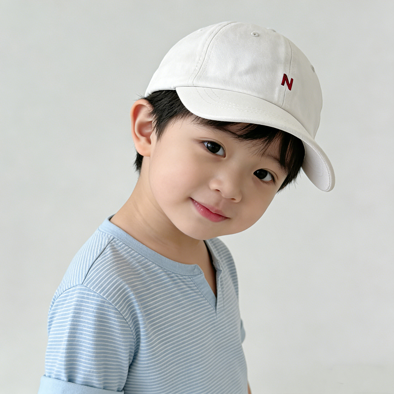 N-Letter Baby Peaked Hat Solid - مراجعة Embroidery Letter N وسعره