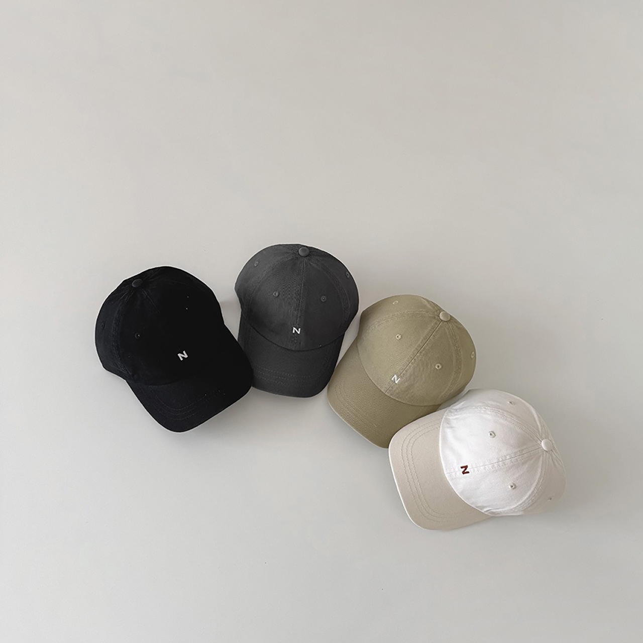 N-Letter Baby Peaked Hat Solid - مراجعة Embroidery Letter N وسعره