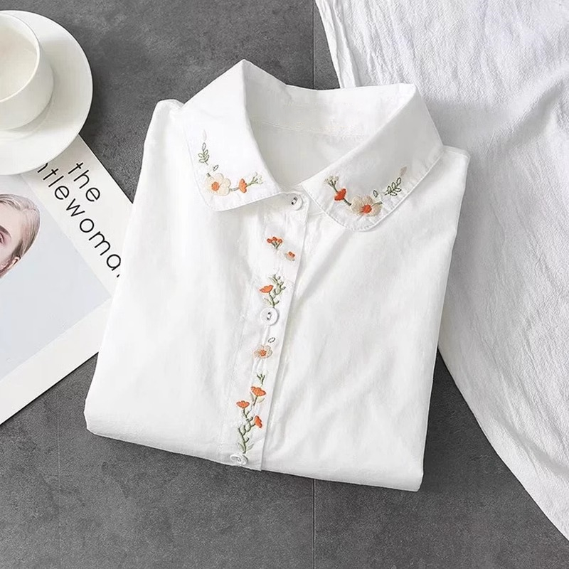 New Pure Cotton White Shirts W - مراجعة Embroidery Online وسعره