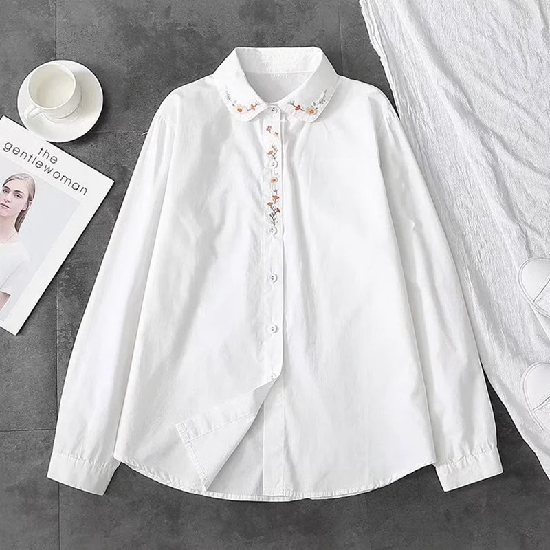 New Pure Cotton White Shirts W - مراجعة Embroidery Online وسعره