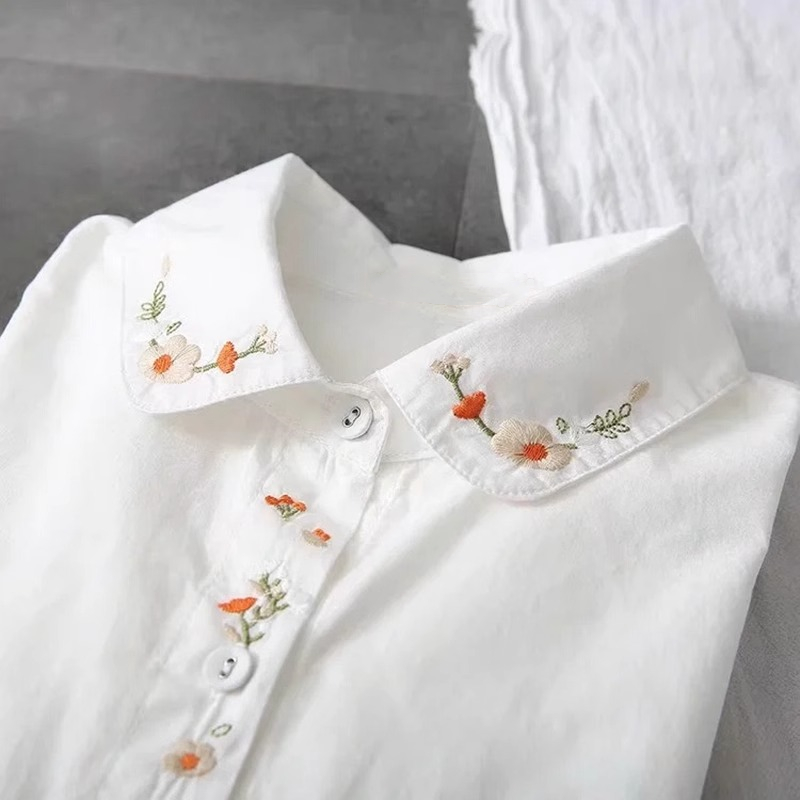 New Pure Cotton White Shirts W - مراجعة Embroidery Online وسعره