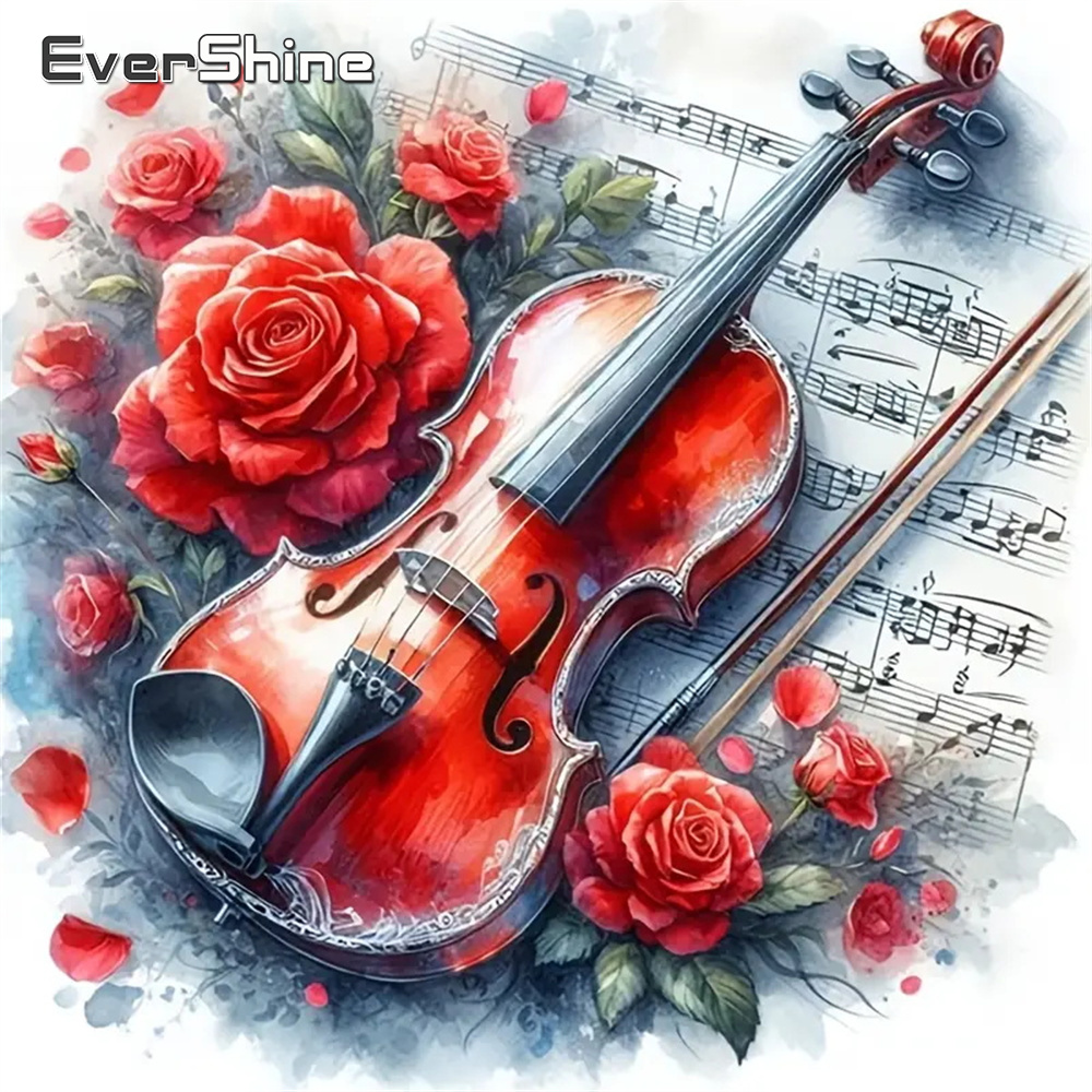 Evershine DIY Diamond Painting - مراجعة Embroidery Rose Stitch وسعره