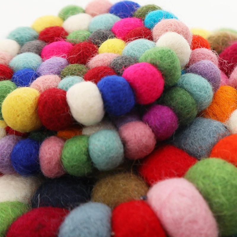Colored Balls Woven Cup Mats W - مراجعة Felt Sheet Wool وسعره