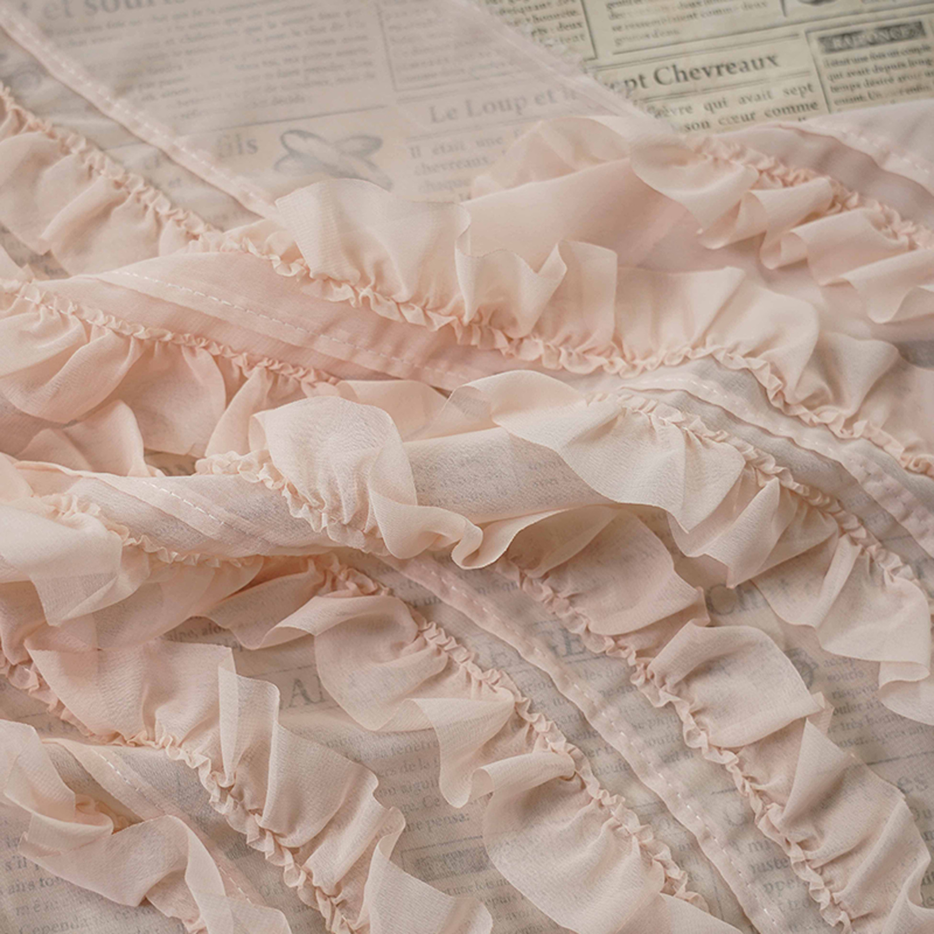 Latest 3D striped ruffle chiff - مراجعة Embroidery Design 3D وسعره