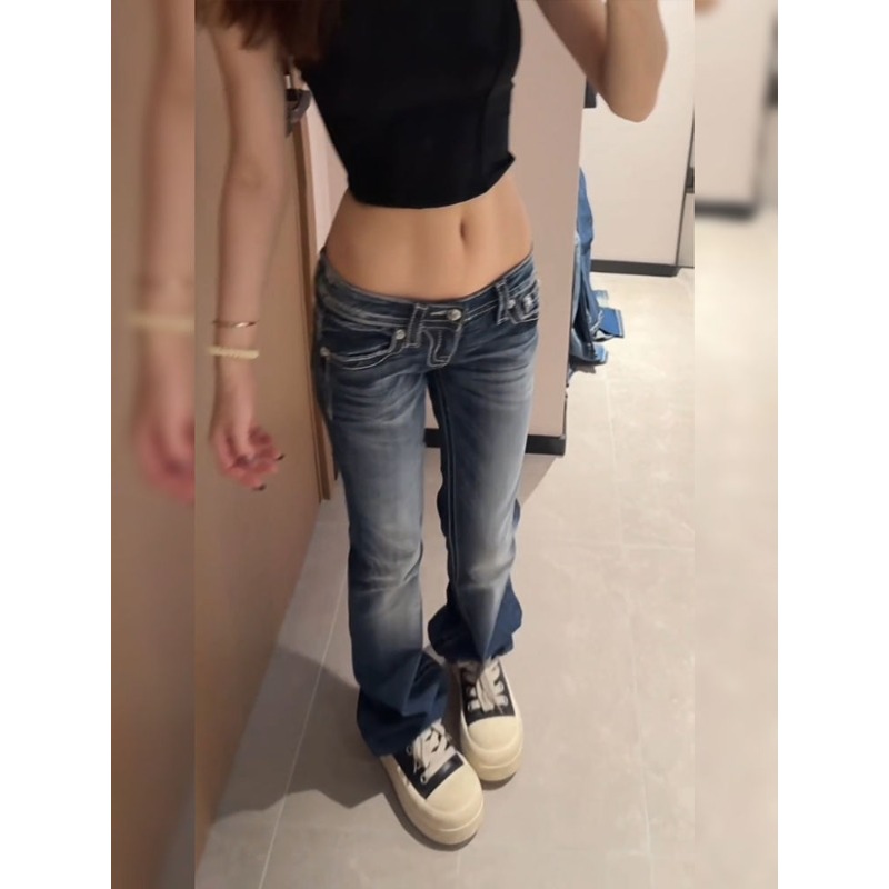 Women's Y2K Gothic Embroidery  - مراجعة Embroidery Jeans Sakura وسعره