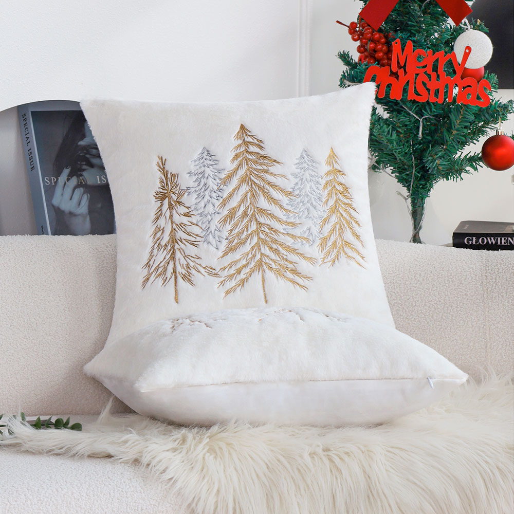 Christmas Faux Rabbit Fur Pill - مراجعة Embroidery Xmas Decorations وسعره
